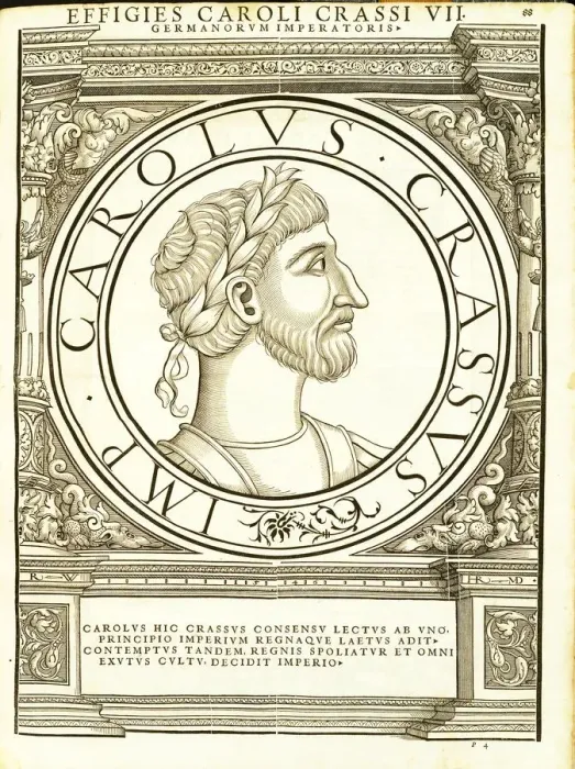 Framed Print : Carolus Crassus 839 - 888), 1559 Framed Print : Carolus Crassus 839 - 888), 1559