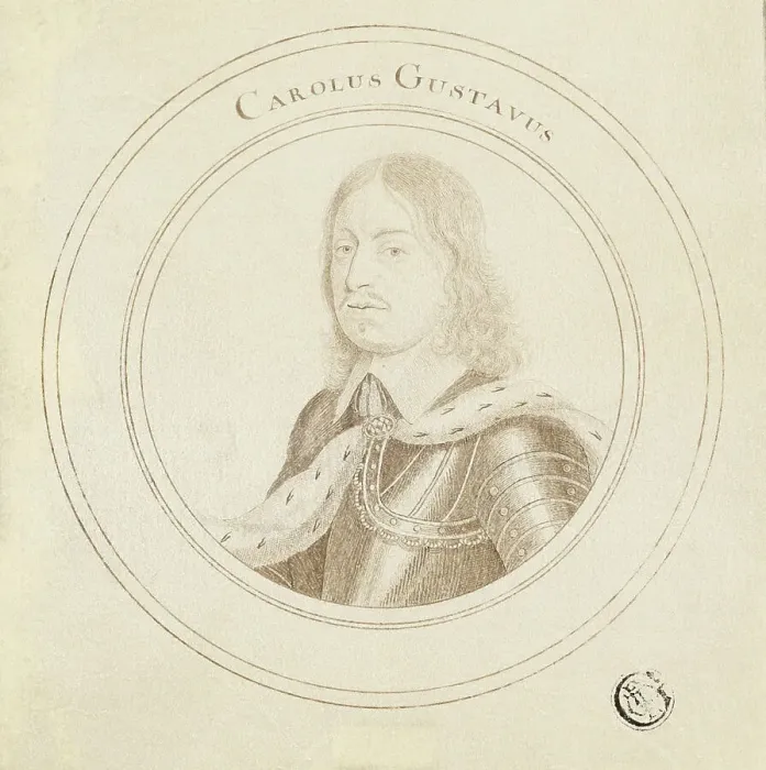 Framed Print : Carolus Gustavus, 1692. Creator: John Faber the Elder Framed Print : Carolus Gustavus, 1692. Creator: John Faber the Elder