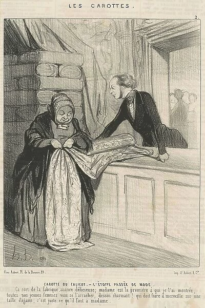 Carotte du calicot, 19th century. Creator: Honore Daumier