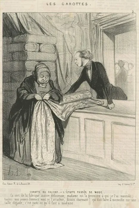Framed Print : Carotte du calicot, 19th century. Creator: Honore Daumier Framed Print : Carotte du calicot, 19th century. Creator: Honore Daumier