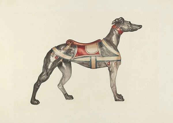 Carousel Dog, c. 1939. Creator: Dorothy Handy