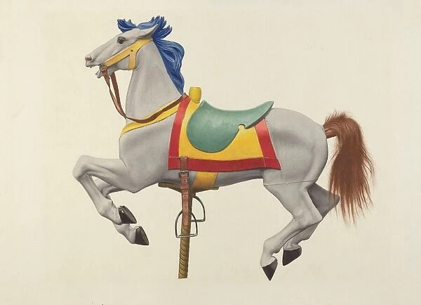 Carousel Horse, 1935 / 1942. Creator: Unknown