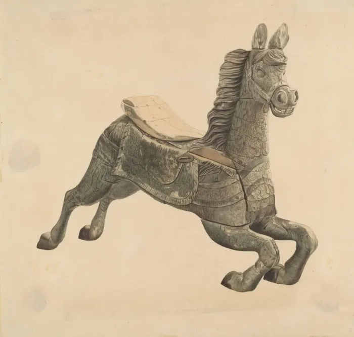 Framed Print : Carousel Horse, c. 1938. Creator: Henry Murphy Framed Print : Carousel Horse, c. 1938. Creator: Henry Murphy