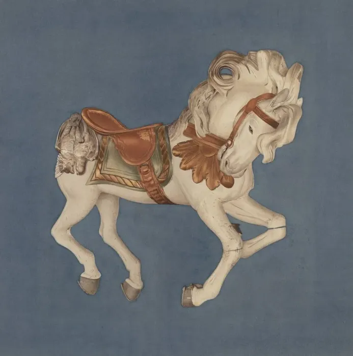 Framed Print : Carousel Horse, c. 1939. Creator: Henry Murphy Framed Print : Carousel Horse, c. 1939. Creator: Henry Murphy
