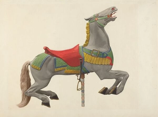 Carousel Horse, c. 1941. Creator: John W Kelleher
