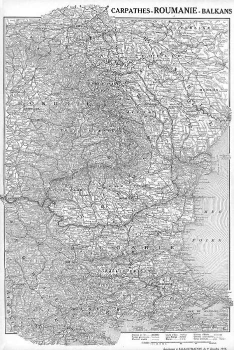 Framed Print : Carpathes-Roumanie-Balkans; supplement a L'Illustration du 9 december 1916, 1916. Creator: Unknown Framed Print : Carpathes-Roumanie-Balkans; supplement a L'Illustration du 9 december 1916, 1916. Creator: Unknown