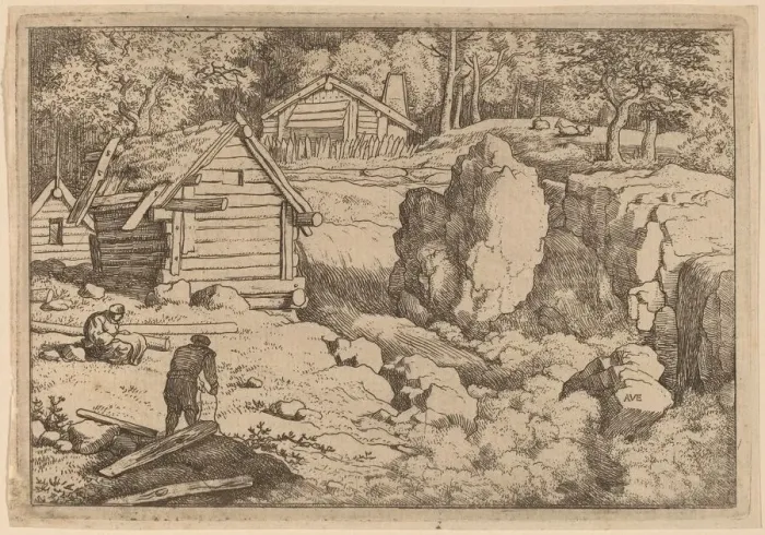 Framed Print : The Carpenter, probably c. 1645 / 1656. Creator: Allart van Everdingen Framed Print : The Carpenter, probably c. 1645 / 1656. Creator: Allart van Everdingen