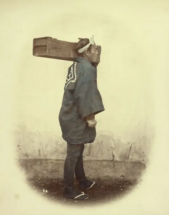 Framed Print : Carpenters, 1866-1867. Creator: Felice Beato Framed Print : Carpenters, 1866-1867. Creator: Felice Beato