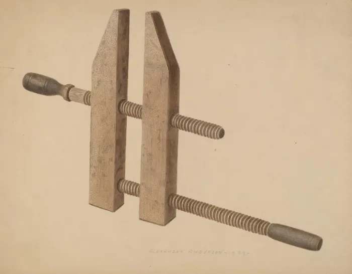 Framed Print : Carpenters Clamp, 1939. Creator: Alexander Anderson Framed Print : Carpenters Clamp, 1939. Creator: Alexander Anderson
