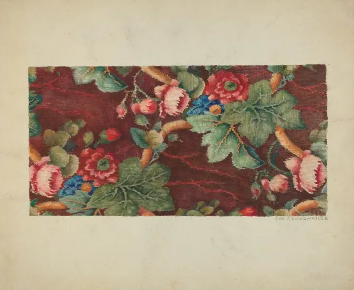 Framed Print : Carpet, c. 1936. Creator: George Loughridge Framed Print : Carpet, c. 1936. Creator: George Loughridge