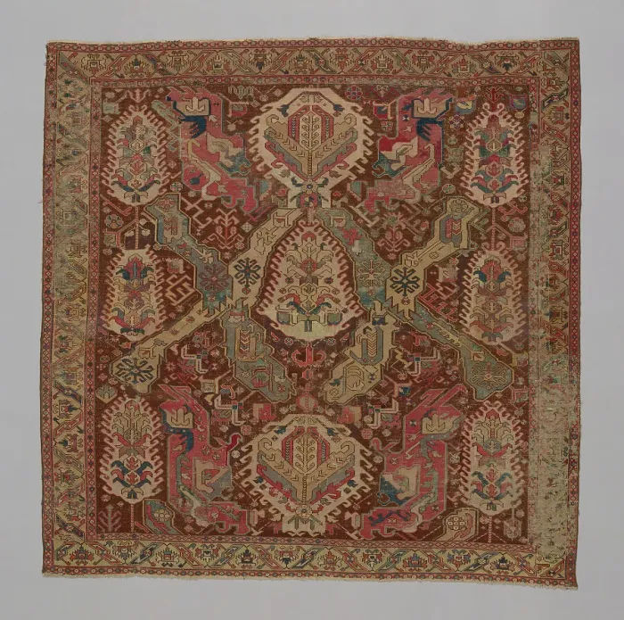 Framed Print : Carpet, Caucasus, mid-18th / 19th century. Creator: Unknown Framed Print : Carpet, Caucasus, mid-18th / 19th century. Creator: Unknown