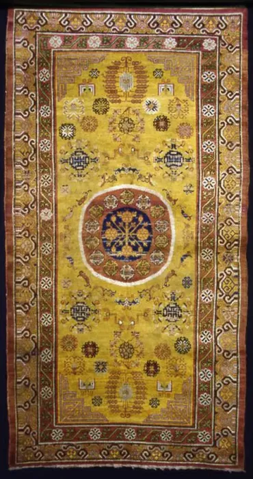 Framed Print : Carpet, China, Qing dynasty (1644-1911), late 18th / early 19th century. Creator: Unknown Framed Print : Carpet, China, Qing dynasty (1644-1911), late 18th / early 19th century. Creator: Unknown