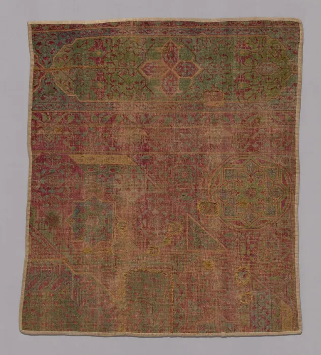 Framed Print : Carpet Fragment, Egypt, Mamluk period (1250-1517), late 15th / early 16th century Framed Print : Carpet Fragment, Egypt, Mamluk period (1250-1517), late 15th / early 16th century