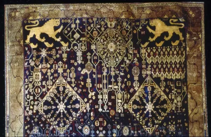 Framed Print : Carpet, Morocco, 1675 / 1725. Creator: Unknown Framed Print : Carpet, Morocco, 1675 / 1725. Creator: Unknown