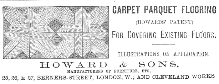 Framed Print : Carpet Parquet Flooring - Howard & Sons, 1883. DELETE - DUPLICATE Creator: Unknown Framed Print : Carpet Parquet Flooring - Howard & Sons, 1883. DELETE - DUPLICATE Creator: Unknown