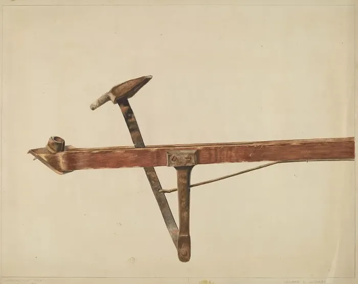 Framed Print : Carpet Stretcher, 1935 / 1942. Creator: Howard Lumbard Framed Print : Carpet Stretcher, 1935 / 1942. Creator: Howard Lumbard