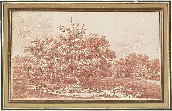 The Carrefour de l'Aiguille in the Forest of Fontainebleau, c. 1770. Creator: Jean Baptiste Le Prince
