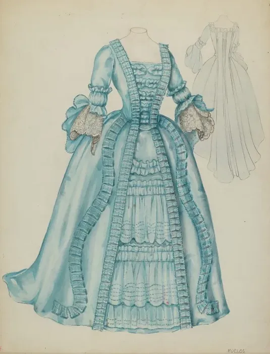 Framed Print : Carriage Dress, c. 1941. Creator: Eleanor Ruelos Framed Print : Carriage Dress, c. 1941. Creator: Eleanor Ruelos