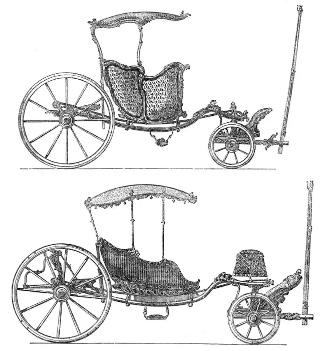 Framed Print : Carriages, (1885). Artist: Lucotte Framed Print : Carriages, (1885). Artist: Lucotte