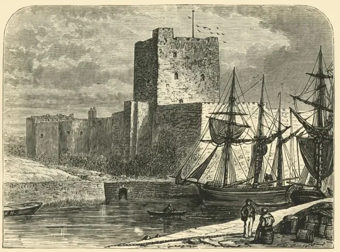 Framed Print : Carrickfergus Castle, 1898. Creator: Unknown Framed Print : Carrickfergus Castle, 1898. Creator: Unknown