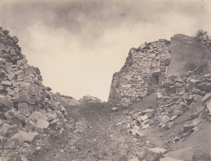 Framed Print : Carriere aux Sables de Macherin, 1863. Creator: Eugene Cuvelier Framed Print : Carriere aux Sables de Macherin, 1863. Creator: Eugene Cuvelier