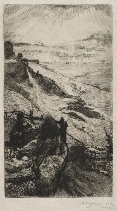 Framed Print : Carrieres dAmerique pres Paris, 1898. Creator: Auguste Louis Lepere (French, 1849-1918) Framed Print : Carrieres dAmerique pres Paris, 1898. Creator: Auguste Louis Lepere (French, 1849-1918)