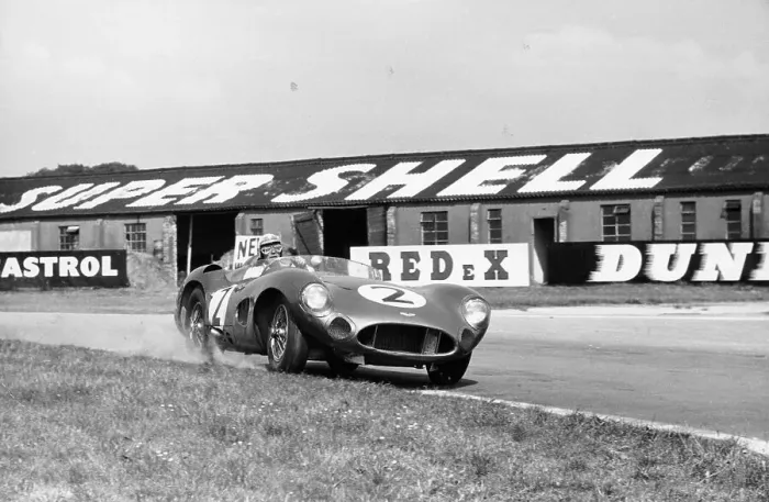 Framed Print : Carroll Shelby driving Aston Martin DBR1, TT race, Goodwood, Sussex, 1959. Artist: Maxwell Boyd Framed Print : Carroll Shelby driving Aston Martin DBR1, TT race, Goodwood, Sussex, 1959. Artist: Maxwell Boyd