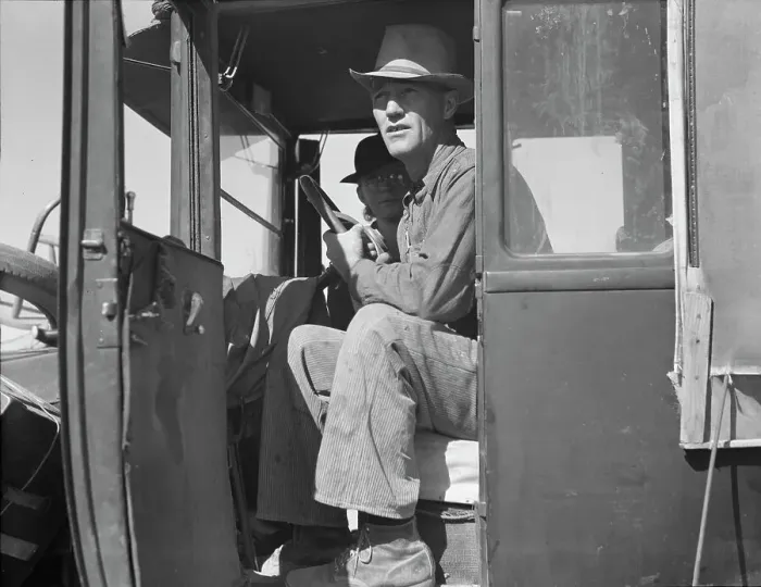Framed Print : Carrot pullers from Texas in California, 1937. Creator: Dorothea Lange Framed Print : Carrot pullers from Texas in California, 1937. Creator: Dorothea Lange
