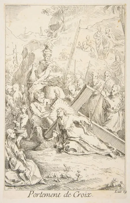 Framed Print : Carrying the Cross. n. d. Creators: Claude Gillot, Jacques Gabriel Huquier Framed Print : Carrying the Cross. n. d. Creators: Claude Gillot, Jacques Gabriel Huquier