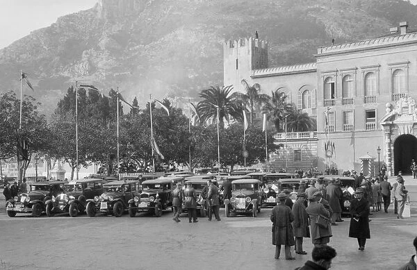 Cars at the Monte Carlo Rally, Monaco, 1929. Artist: Bill Brunell