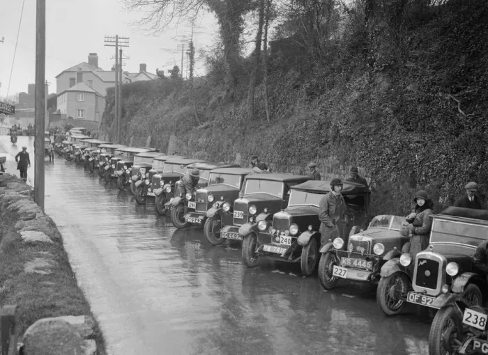 Framed Print : Cars parked at the MCC Lands End Trial, Launceston, Cornwall, 1930. Artist: Bill Brunell Framed Print : Cars parked at the MCC Lands End Trial, Launceston, Cornwall, 1930. Artist: Bill Brunell