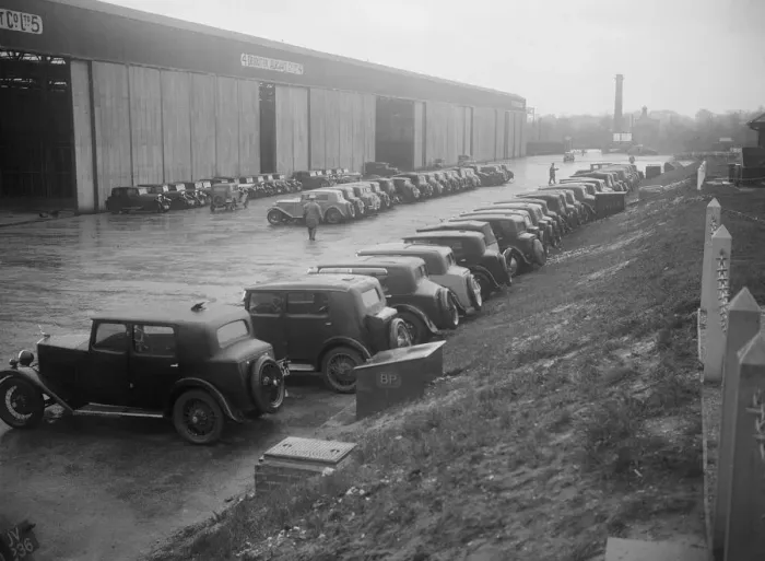 Framed Print : Cars at the Riley Motor Club Rally, Croydon Aerodrome, 25 April 1931. Artist: Bill Brunell Framed Print : Cars at the Riley Motor Club Rally, Croydon Aerodrome, 25 April 1931. Artist: Bill Brunell