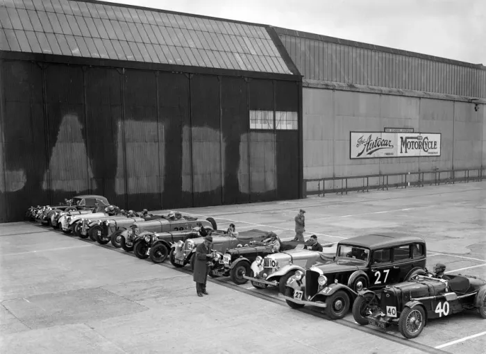 Framed Print : Cars on the start line at the JCC Members Day, Brooklands, 8 July 1939. Artist: Bill Brunell Framed Print : Cars on the start line at the JCC Members Day, Brooklands, 8 July 1939. Artist: Bill Brunell