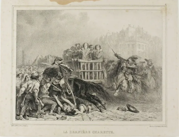 Framed Print : The Last Cart, 1835. Creator: Auguste Raffet Framed Print : The Last Cart, 1835. Creator: Auguste Raffet