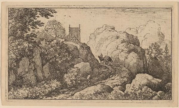 Cart in a Narrow Pass, probably c. 1645  /  1656. Creator: Allart van Everdingen
