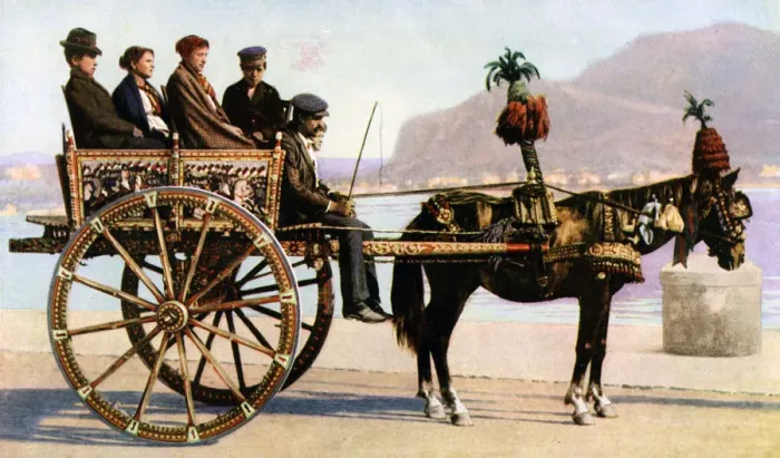 Framed Print : Cart, Palermo, Sicily, c1923 Framed Print : Cart, Palermo, Sicily, c1923