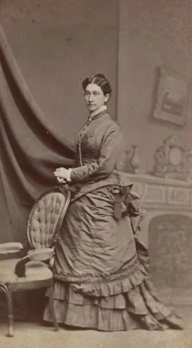 Framed Print : Carte-de-visite portrait of Anna M. Stanton, 1869-1877. Creator Framed Print : Carte-de-visite portrait of Anna M. Stanton, 1869-1877. Creator