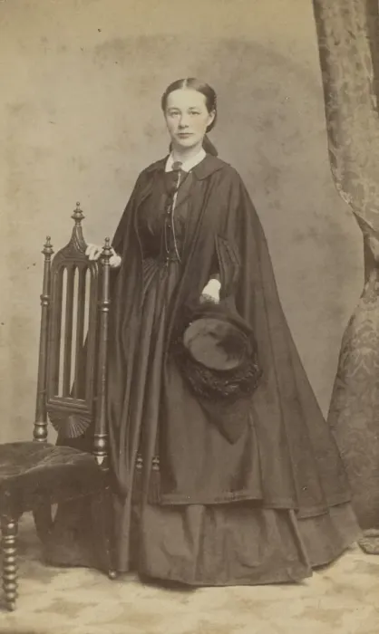 Framed Print : Carte-de-visite portrait of Carrie N. Lacy, 1865. Creator: Henry Ulke Framed Print : Carte-de-visite portrait of Carrie N. Lacy, 1865. Creator: Henry Ulke