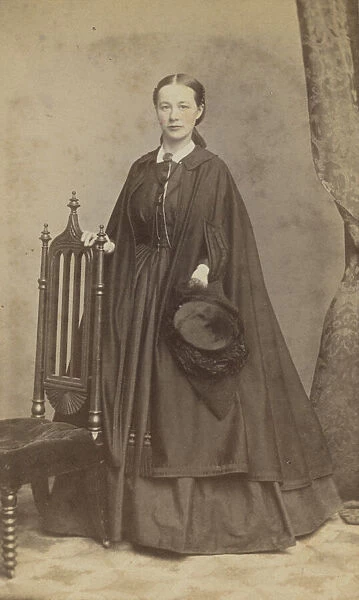 Carte-de-visite portrait of Carrie N. Lacy, 1865. Creator: Henry Ulke