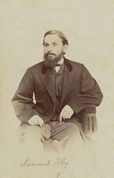 Carte-de-visite portrait of Samuel Ely, 1862-1869. Creator: Henry C. Phillips