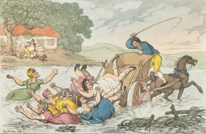 Framed Print : The Carter and the Gipsies, May 10, 1815. May 10, 1815. Creator: Thomas Rowlandson Framed Print : The Carter and the Gipsies, May 10, 1815. May 10, 1815. Creator: Thomas Rowlandson