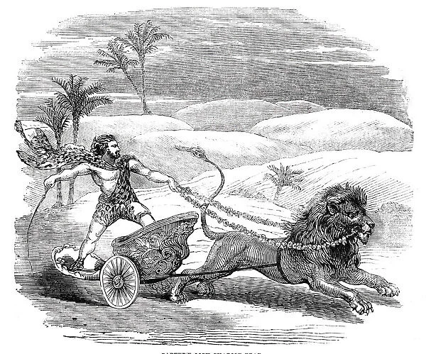 Carters Lion Chariot Feat, 1844. Creator: Unknown