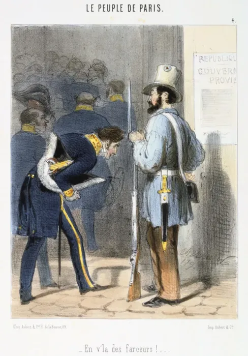 Framed Print : Cartoon relating to the Paris Commune, 1870s Framed Print : Cartoon relating to the Paris Commune, 1870s
