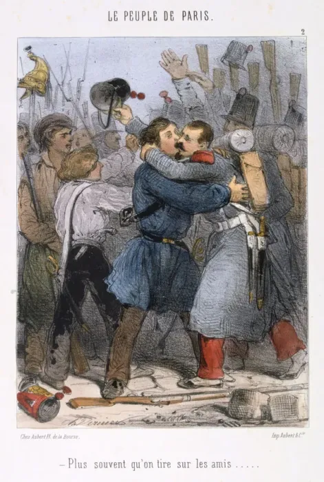 Framed Print : Cartoon relating to the Paris Commune, 1870s Framed Print : Cartoon relating to the Paris Commune, 1870s