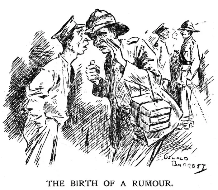 Framed Print : Cartoon from the ship board paper The Comet, troopship RMS Caronia, 1916-1917. Artist: Barret Framed Print : Cartoon from the ship board paper The Comet, troopship RMS Caronia, 1916-1917. Artist: Barret