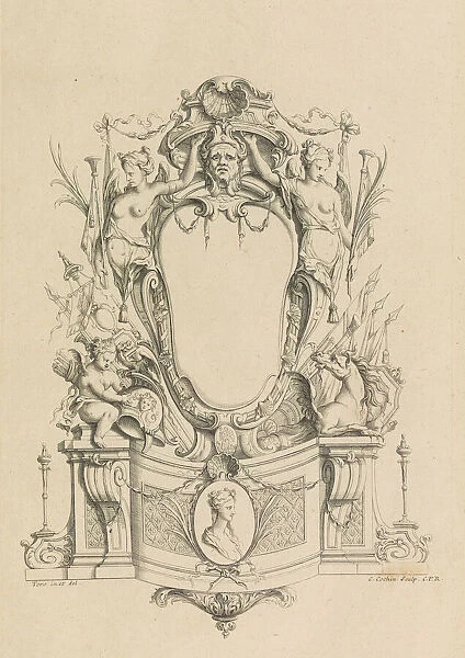 Cartouches Nouvellement Inventez par J. B. Toro, 1716. 1716. Creator: Jean Bernard Toro