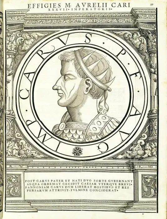 Framed Print : Carus (224 - 283 AD), 1559 Framed Print : Carus (224 - 283 AD), 1559