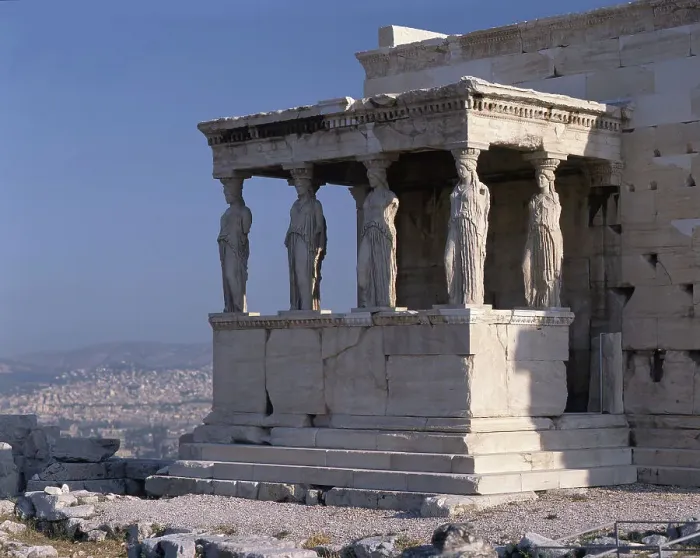 Framed Print : Caryatid detail, Erechtheion, Athens, Greece, 2018. Creator: Ethel Davies Framed Print : Caryatid detail, Erechtheion, Athens, Greece, 2018. Creator: Ethel Davies