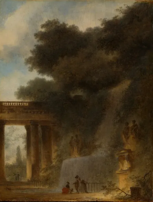Framed Print : The Cascade, ca. 1775. Creator: Jean-Honore Fragonard Framed Print : The Cascade, ca. 1775. Creator: Jean-Honore Fragonard