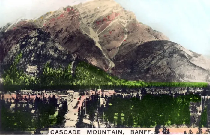 Framed Print : Cascade Mountain, Banff, Alberta, Canada, c1920s. Artist: Cavenders Ltd Framed Print : Cascade Mountain, Banff, Alberta, Canada, c1920s. Artist: Cavenders Ltd
